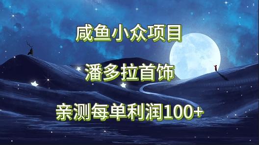 咸鱼小众项目，潘多拉首饰，亲测每单利润100+-星禾网创星球