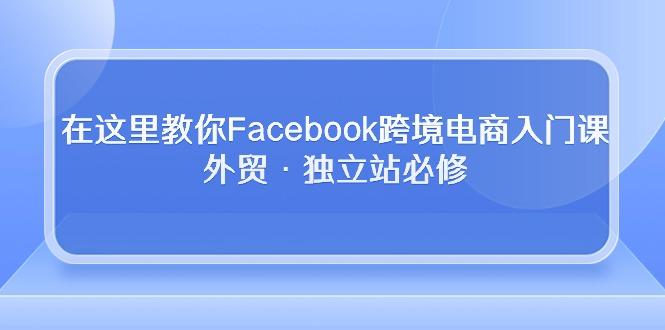 在这里教你Facebook跨境电商入门课，外贸·独立站必修-星禾网创星球