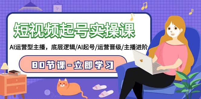 (9470期)短视频起号实操课，AI运营型主播，底层逻辑/AI起号/运营晋级/主播进阶/80节-星禾网创星球