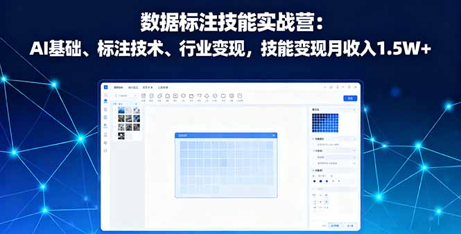 数据标注技能实战营：AI基础、标注技术、行业变现，技能变现月收入1.5W+-星禾网创星球