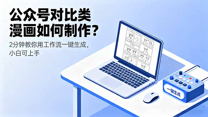 公众号对比类漫画如何制作？2分钟教你用工作流一键生成，小白可上手-星禾网创星球