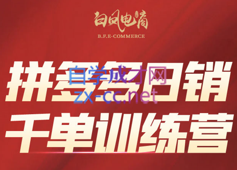 白凤电商学院·拼多多日销千单训练营(更新7月)-星禾网创星球