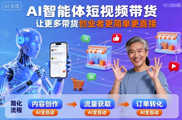 AI智能体短视频带货，让更多带货创业者更简单更直接-星禾网创星球