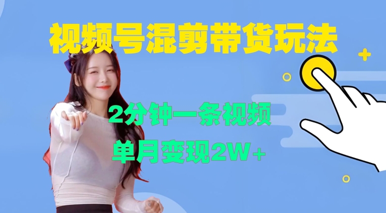 视频号混剪玩法，2分钟一条视频，单月变现2W+【揭秘】-星禾网创星球