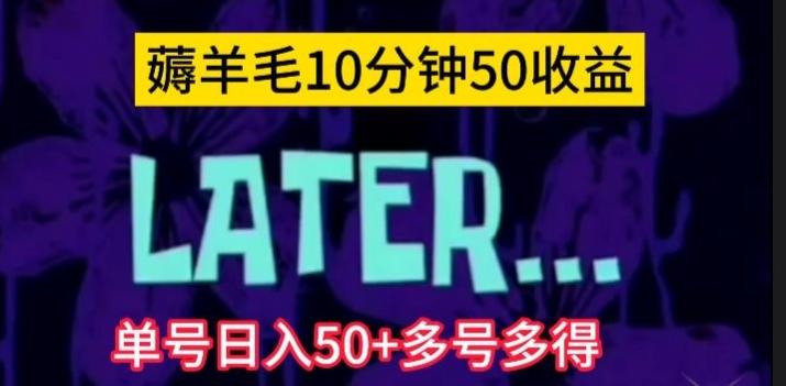 美团薅羊毛玩法，单号日入50+多号多得【仅揭秘】-星禾网创星球