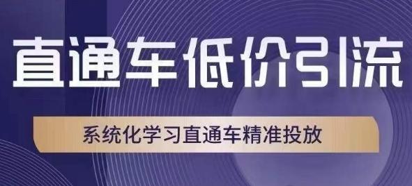 直通车低价引流课，系统化学习直通车精准投放-星禾网创星球