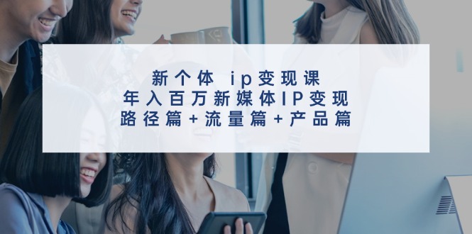 新个体ip变现课，年入百万新媒体IP变现，路径篇+流量篇+产品篇-星禾网创星球