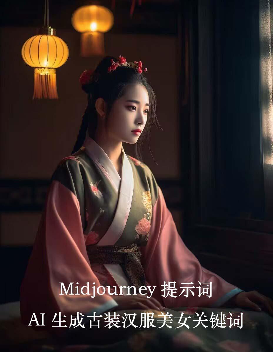 Midjourney关键词-AI生成中国风古装汉服美女人像提示关键词-星禾网创星球