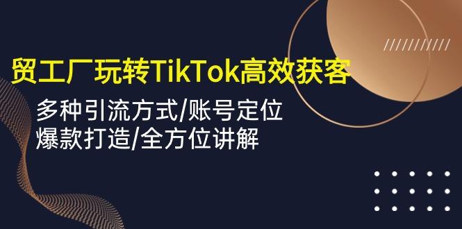 外贸工厂玩转TikTok高效获客，多种引流方式/账号定位/爆款打造/全方位讲解-星禾网创星球