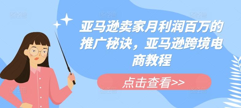 亚马逊卖家月利润百万的推广秘诀，亚马逊跨境电商教程-星禾网创星球