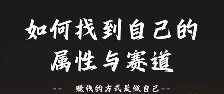 赛道和属性2.0：如何找到自己的属性与赛道，赚钱的方式是做自己-星禾网创星球