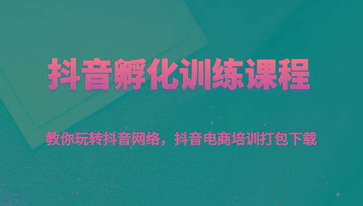 抖音孵化训练课程-教你玩转抖音网络，抖音电商培训打包下载-星禾网创星球