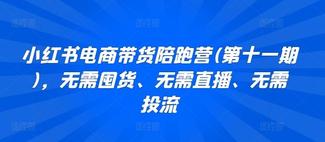 小红书电商带货陪跑营(第十一期)，无需囤货、无需直播、无需投流-星禾网创星球