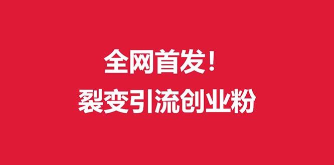 (全网首发)外面收费几千的裂变引流高质量创业粉-星禾网创星球