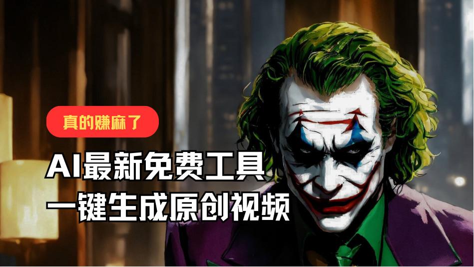 最新免费AI工具，一键生成原创视频，佛系搬运，轻松月入10000+！-星禾网创星球