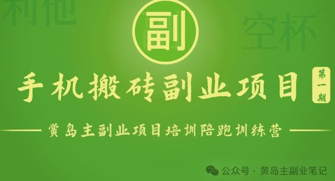 手机搬砖小副业项目训练营1.0，实测1小时收益50+，一部手机轻松日入100+-星禾网创星球