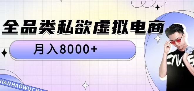 全品类私欲虚拟电商，月入8000+【揭秘】-星禾网创星球