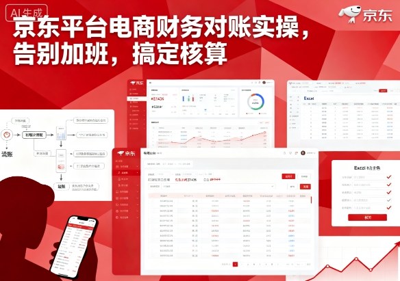 京东平台电商财务对账实操，告别加班，搞定核算-星禾网创星球