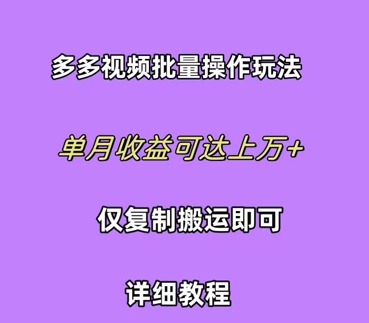 (10029期)拼多多视频带货快速过爆款选品教程 每天轻轻松松赚取三位数佣金 小白必...-星禾网创星球