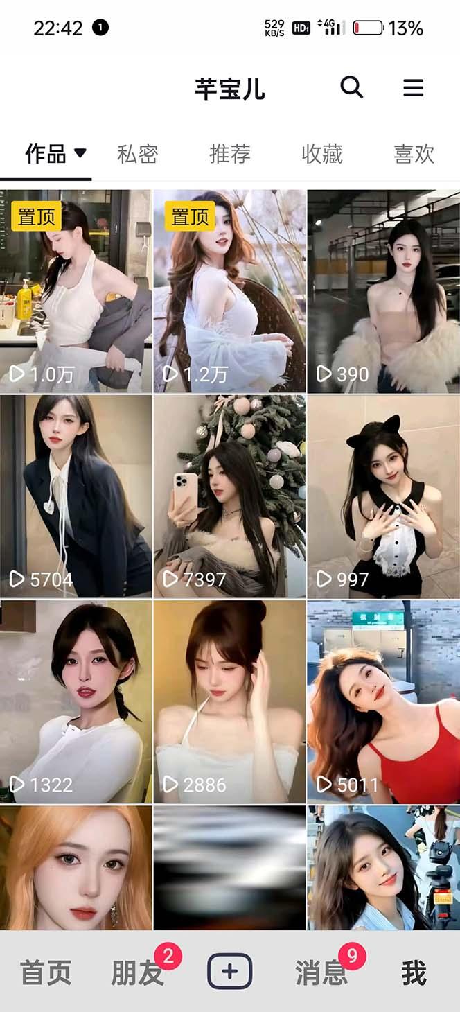 图片[2]-利用AI美女视频引粉，单号日引2000+，新手也能干(教程+软件)-星禾网创星球