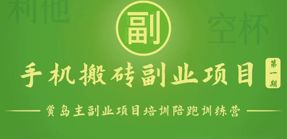 手机搬砖小副业项目训练营1.0，能用手机做的简单小副业-星禾网创星球