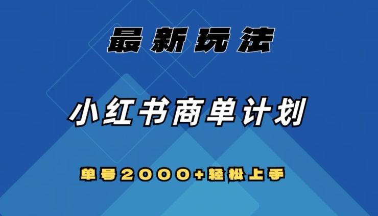 全网首发，小红书商单计划最新玩法，单号2000+可扩大可复制【揭秘】-星禾网创星球