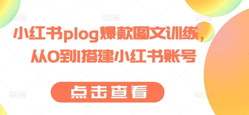 小红书plog爆款图文训练，从0到1搭建小红书账号-星禾网创星球