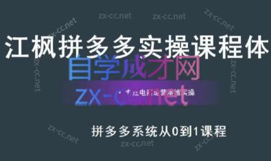 江枫老师·拼多多实操课程-星禾网创星球