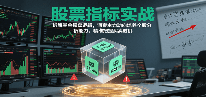 股票指标实战，基金操盘逻辑拆解，洞察主力动向培养个股分析能力把握买卖时机(更新)-星禾网创星球