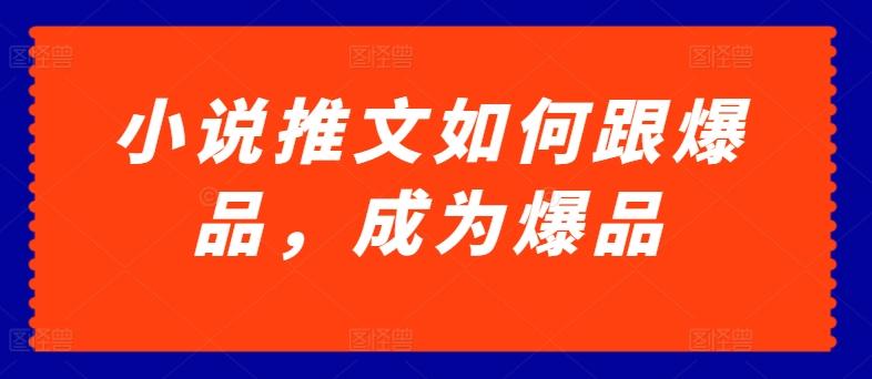 小说推文如何跟爆品，成为爆品【揭秘】-星禾网创星球