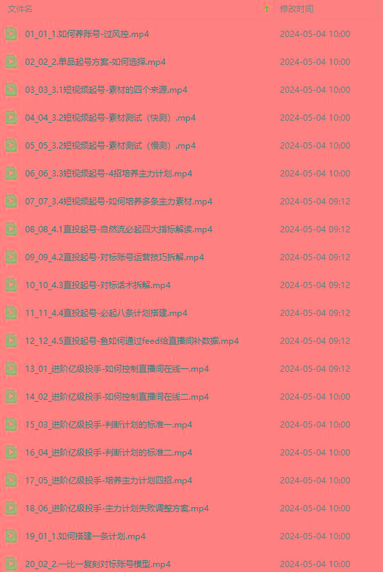 图片[1]-2024单品正价起号，直播素材投流选品：选品课+投流课+素材课+卡首屏/100节-星禾网创星球