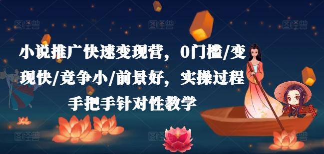 小说推广快速变现营，0门槛/变现快/竞争小/前景好，实操过程手把手针对性教学-星禾网创星球