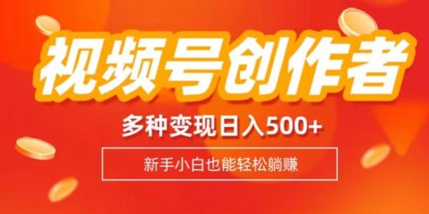 视频号创作者计划，多种变现方式，日入500+【内附1080g视频素材】-星禾网创星球