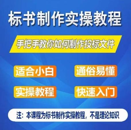 标书制作实操教程，手把手教你如何制作授标文件，零基础一周学会制作标书-星禾网创星球