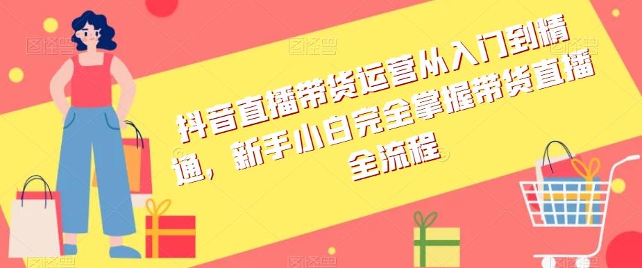 抖音直播带货运营从入门到精通，新手小白完全掌握带货直播全流程-星禾网创星球