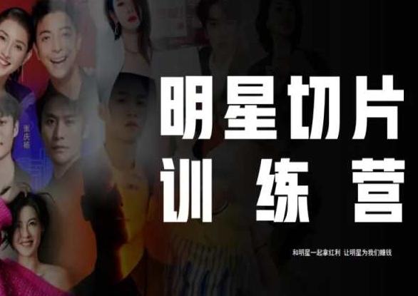 王子·明星切片线上训练营（2023），和明星一起拿红利，让明星为我们赚钱-星禾网创星球