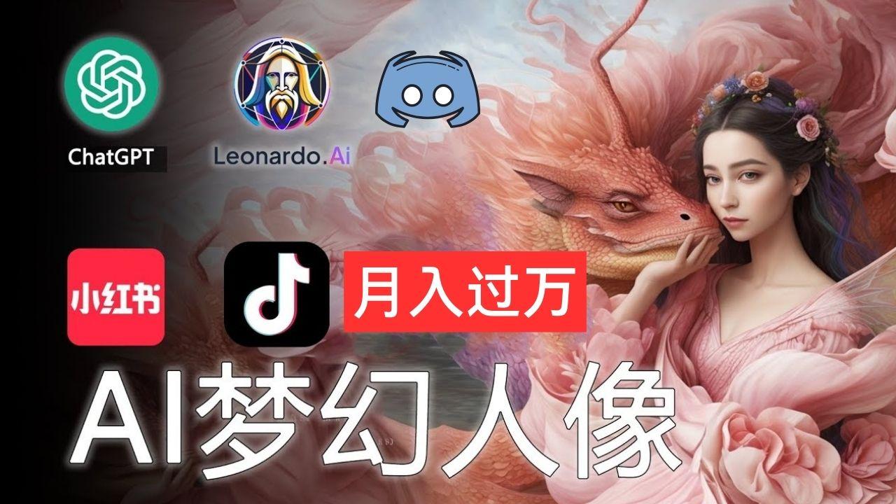 AI摄影梦幻人像：零基础也能月入过万的秘密-星禾网创星球