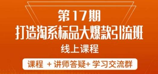 南掌柜-第17期打造淘系标品大爆款，5天线上课-星禾网创星球