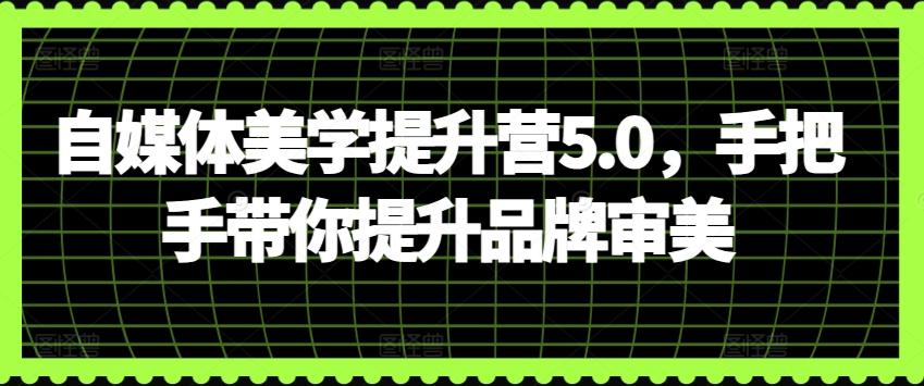 自媒体美学提升营5.0，手把手带你提升品牌审美-星禾网创星球