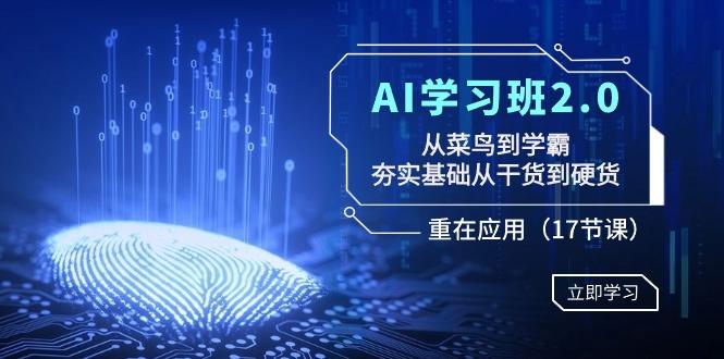 AI学习班2.0：从菜鸟到学霸，夯实基础从干货到硬货，重在应用(17节课)-星禾网创星球