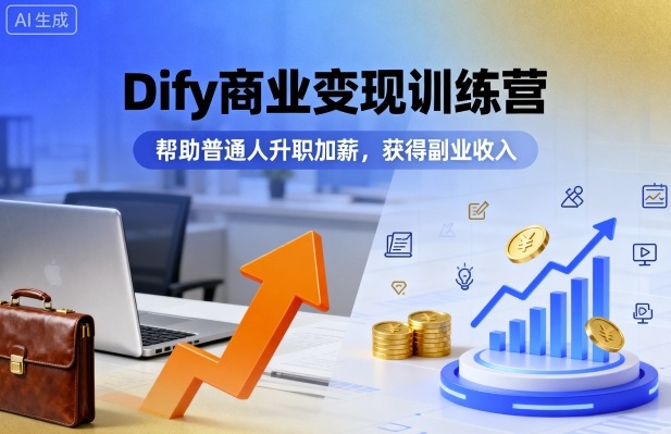 Dify商业变现训练营，帮助普通人升职加薪，获得副业收入-星禾网创星球