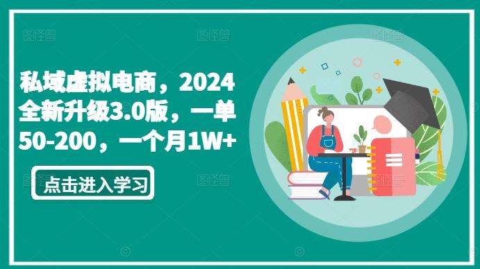 私域虚拟电商，2024全新升级3.0版，一单50-200，一个月1W+【揭秘】-星禾网创星球