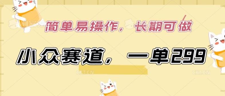 小众赛道，一单299.简单易操作，长期可做【揭秘】-星禾网创星球