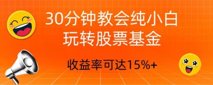 30分钟教会你玩转股票基金，只教好的筛选方法，不荐股-星禾网创星球