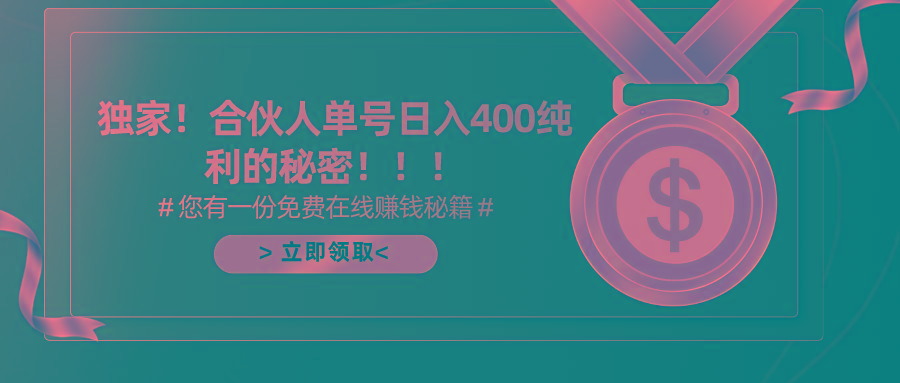 (10028期)合伙人广告撸金最新玩法，每天单号400纯利-星禾网创星球