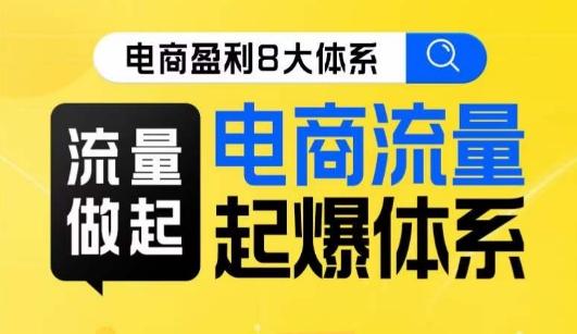8大体系流量篇·流量做起，电商流量起爆体系线上课-星禾网创星球