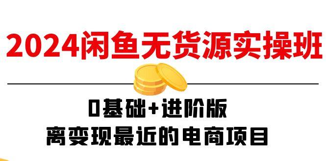 2024闲鱼-无货源实操班：0基础+进阶版，离变现最近的电商项目(15节-星禾网创星球