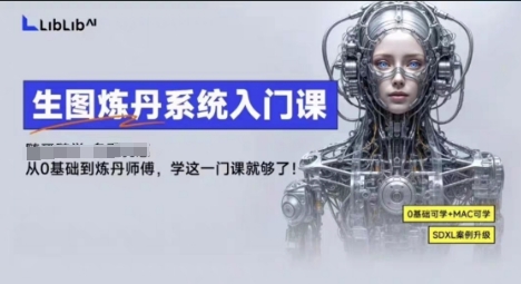 LibLibAI哩布哩布生图炼丹系统入门课，从生图到炼丹，只学这一门就够了-星禾网创星球