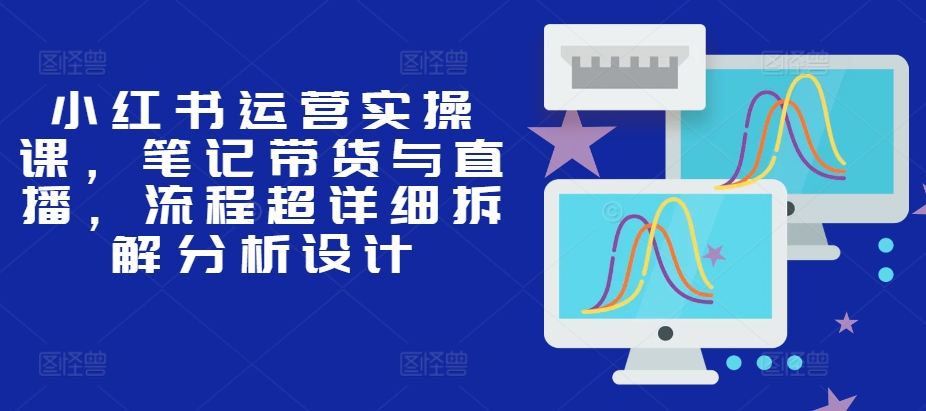 小红书运营实操课，笔记带货与直播，流程超详细拆解分析设计-星禾网创星球