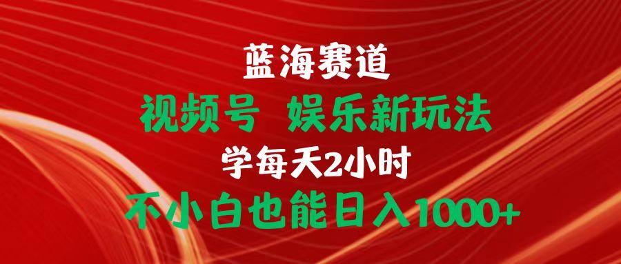 蓝海赛道视频号 娱乐新玩法每天2小时小白也能日入1000+-星禾网创星球